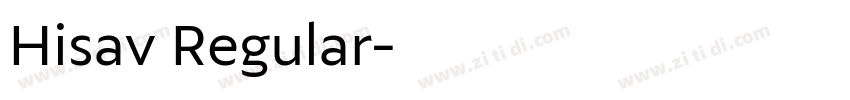 Hisav Regular字体转换